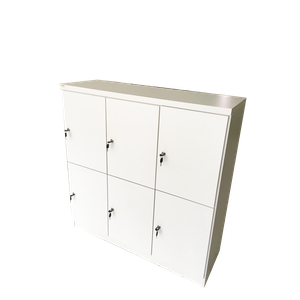 Guarda Volume Armario Escan Locker - 6 Compartimentos - Mdf Academia Armario Escaninhho Locker Escri