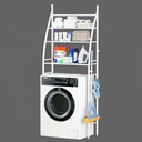 Ver imagem 2 de Rack Sanitário de Metal com Prateleiras Branco Dy-fc025