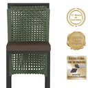Ver imagem 3 de Mesa Bistrô e 2 Banquetas Roma Preta Corda Náutica Estofado 9 Trama Original