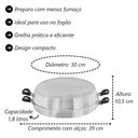 Ver imagem 4 de Churrasqueira Premium de Fogão Gás Portátil Alumínio 30cm