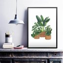Ver imagem 2 de Quadro Minimalista Vaso de Plantas 24x18cm - com Vidro:madeira Branca