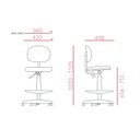 Ver imagem 4 de Cadeira Caixa Checkout Secretária Recepção ou para Laboratório Branca