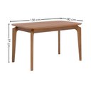 Ver imagem 3 de Mesa de Jantar 4 Lugares Tampo MDF 130x80 cm 20507 Cinamomo Natuem