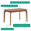 Ver imagem 4 de Mesa de Jantar 4 Lugares Tampo MDF 130x80 cm 20507 Cinamomo Natuem