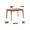 Ver imagem 4 de Mesa de Jantar Ficus 130x80 em Madeira Tauari com Tampo MDF Cinamomo