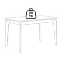 Ver imagem 5 de Mesa de Jantar 4 Lugares Tampo MDF 130x80 cm 20507 Cinamomo Natuem