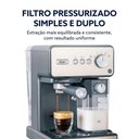 Ver imagem 4 de Cafeteira Espresso Oster Primalatte Auto-Frothing 15 Bar Cápsula Pó e Sachê Inox 220V
