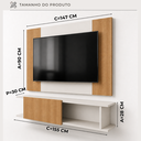 Ver imagem 5 de Painel com Rack para TV - Tokyo c/ Porta 155cm
