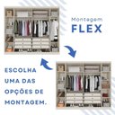 Ver imagem 6 de Guarda-Roupa Casal com 6 Portas e 6 Gavetas Angra Espresso Móveis Branco/Arenas