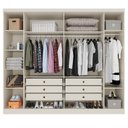 Ver imagem 5 de Guarda-Roupa Casal com 6 Portas e 6 Gavetas Angra Espresso Móveis Branco/Arenas