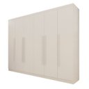 Ver imagem 3 de Guarda-Roupa Casal com 6 Portas e 6 Gavetas Angra Espresso Móveis Branco/Arenas