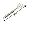 Batedor Misturador Fouet para Ovos Manual Aço Inox 25cm - 6