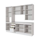 Ver imagem 4 de Armário de Cozinha Compacta Nicho Micro-ondas 100% Mdf 250cm Branco Celeste Kappesberg