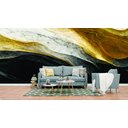 Ver imagem 1 de Papel de Parede Painel 3D Mármore Branco Nero Ouro 4M Auto Colante Lavável Revestimento Brilhoso