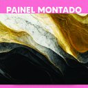 Ver imagem 3 de Papel de Parede Painel 3D Mármore Branco Nero Ouro 4M Auto Colante Lavável Revestimento Brilhoso