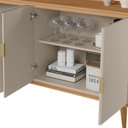 Ver imagem 5 de Buffet Aparador 160cm Isa Jequitiba/off White - Sallar Home