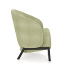 Ver imagem 7 de Kit 2 Poltronas Decorativa Sala de Estar Kenya Pés em Ferro Bouclê Preto/verde G33 - Gran Belo
