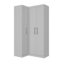 Ver imagem 1 de Guarda Roupa Modulado De Canto 3 Portas J00020x5 Branco Pln