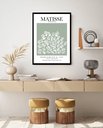 Ver imagem 2 de Quadro Decorativo Matisse Coral Verde - 70x50cm:moldura Preta