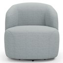 Ver imagem 5 de Sofá 3 Lugares 205cm com Poltrona Giratória Orgânica Heidy F04 Linho Cinza - Lyam Decor
