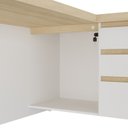 Ver imagem 5 de Mesa Artany Tamburato Supreme Le - Carvalho/Branco