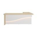 Ver imagem 1 de Mesa Artany Tamburato Supreme Le - Carvalho/Branco