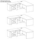 Ver mais imagens de Mesa Artany Tamburato Supreme Le - Carvalho/Branco
