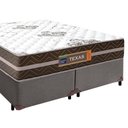 Ver imagem 5 de Cama Box Casal Bipartido Sintético + Colchão Molas Ensacadas Texas Prime Colchões 138cm - Suporta
