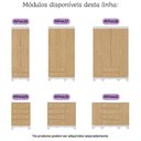 Ver imagem 7 de Quarto de Bebê Completo Berço Americano 3 em 1 Colchão Dengo Multimóveis Mp4612 Branco/madeirado