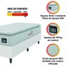 Cama Box Solteiro Colchão Espuma D45 Lazio Pillow Top Branco Hellen - 5