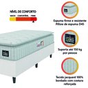 Ver imagem 6 de Cama Box Solteiro Colchão Espuma D45 Lazio Pillow Top Branco Hellen