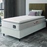 Cama Box Solteiro Colchão Espuma D45 Lazio Pillow Top Branco Hellen - 2