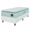 Ver imagem 1 de Cama Box Solteiro Colchão Espuma D45 Lazio Pillow Top Branco Hellen