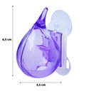 Ver imagem 2 de Kit 4 Suporte Organizador Dispenser Porta Escova de Dente:roxo