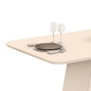 Ver imagem 3 de Mesa de Jantar Retangular Tampo Chanfrado 170x90 Dj Móveis Gabi Off White Freijó