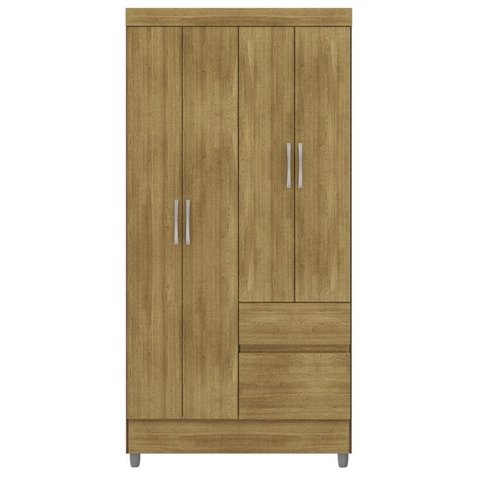 Guarda Roupa 102 Cm 4 Portas Plus 10090 Nature Vlr