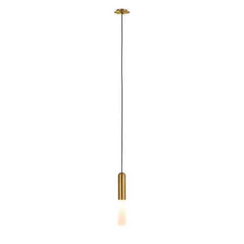 Luminária Pendente Teto Cama Sala Dourado Cristal 26cm Gu10