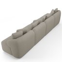 Ver imagem 7 de Sofá 5 Lugares para Sala de Estar Living 394cm Arlo F04 Linho Bege Escuro Tc-10055 - Lyam Decor