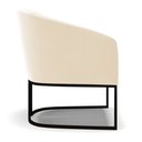 Ver imagem 4 de Cadeira Sala de Jantar Base Industrial Preto Stella Suede D03 - D’Rossi