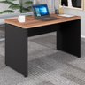 Mesa para Escritório 120x60 Cm Nogal Preto Fosco Marin Brasil - 1