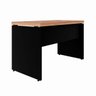 Mesa para Escritório 120x60 Cm Nogal Preto Fosco Marin Brasil - 3