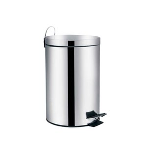 Lixeira de Aço Inox Com Pedal e Tampa 20L MOR Balde Interno