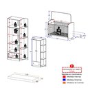 Ver imagem 4 de Quarto de Bebê Berço com Colchão e Guarda-Roupa 2 Portas 1 Gaveta Confete Multimóveis MP4912