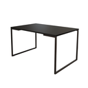 Ver imagem 1 de Mesa de Jantar Industrial Base Ferro Preto Tampo 137x90 Preto