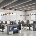 Ver imagem 2 de Kit com 6 Cadeiras Office Presidente Ajustavel e Ergonomica com Nr 17 Montana