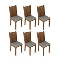 Ver imagem 1 de Kit 6 Cadeiras de Jantar 4290 Madesa Rustic/sintético Bege