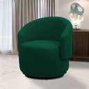 Ver imagem 2 de Poltrona Decorativa Orgânica Névoa Bouclê Verde E03 - D’Rossi