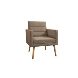 Kit 4 Poltronas Decorativas Lux Suede Capuccino - 3