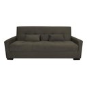 Ver imagem 1 de Sofá Cama Lavínia 3 Lugares Suede Capuccino Matrix
