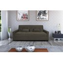 Ver imagem 2 de Sofá Cama Lavínia 3 Lugares Suede Capuccino Matrix